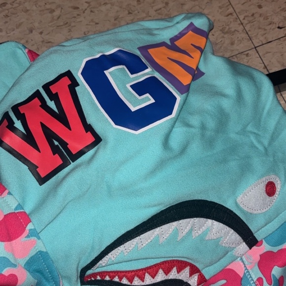 double hooded multi colour Bape hoodie 1:1 - Picture 2 of 4